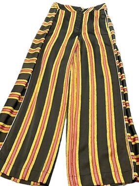 BRAND UNIQUE Wide Leg High Waist Viscose Blend Size IT 42 Italy